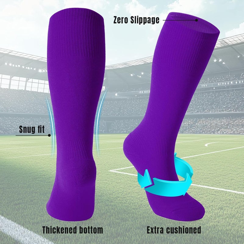 Werforu Baseball Socks and Non-Metal Nickel-Free Belt-Adjustable Belt with Non-allergic Plastic Buckle Softball Socks for kid - Image 5